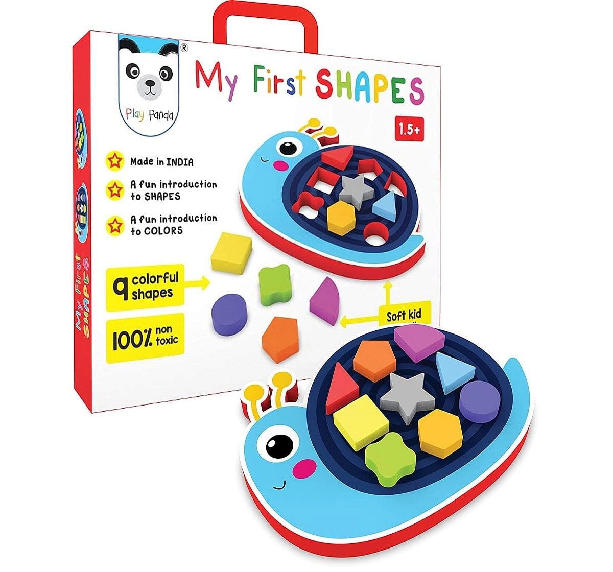 Play Panda My First Shapes Snail - A Fun Introduction To Shapes And Colors, 2Y+ (Multicolor)