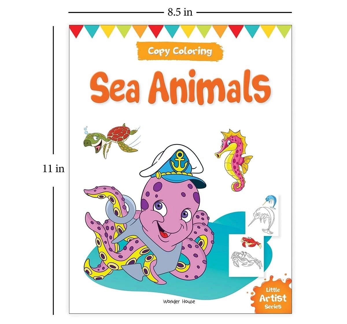 Wonder House Books Little Artist Series Sea Animals Paperback Multicolor 0M+