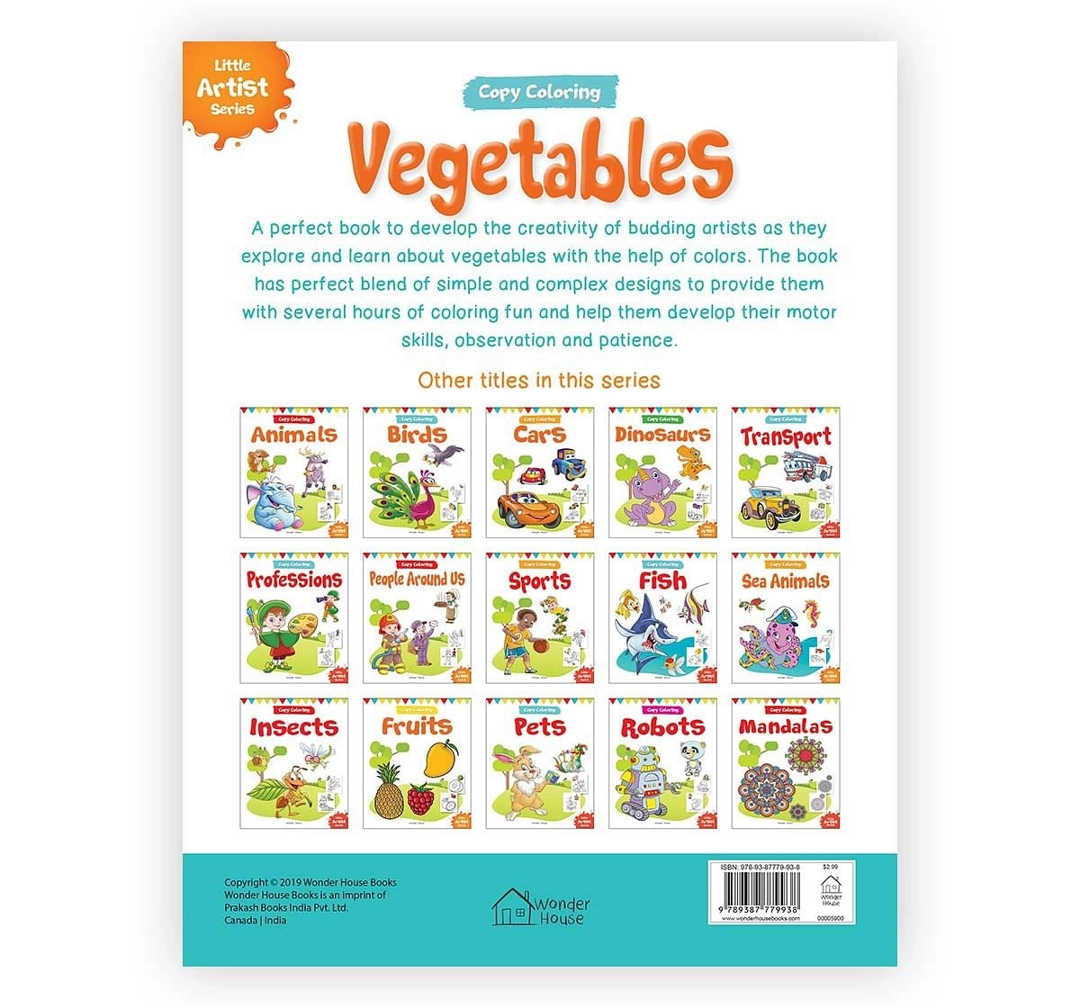 Wonder House Books Little Artist Series Vegetables PaperbaCK Multicolor 0M+