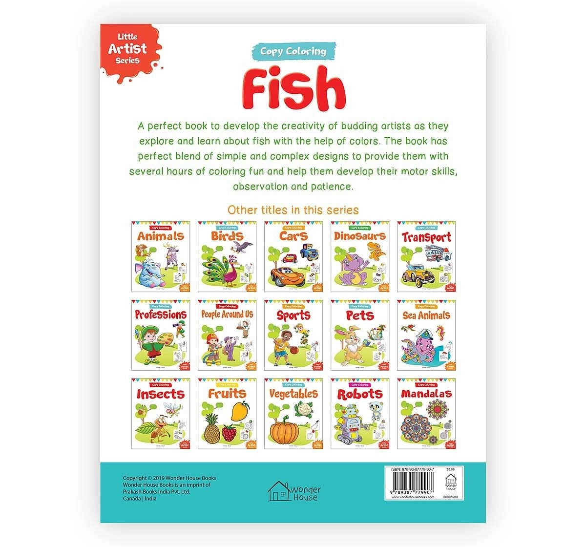 Wonder House Books Little Artist Series Fish Copy Colour Paperback Multicolor 0M+
