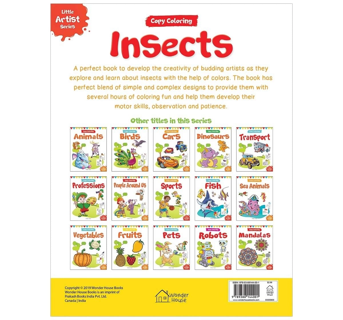 Wonder House Books Little Artist Series Insects Paperback Multicolor 0M+