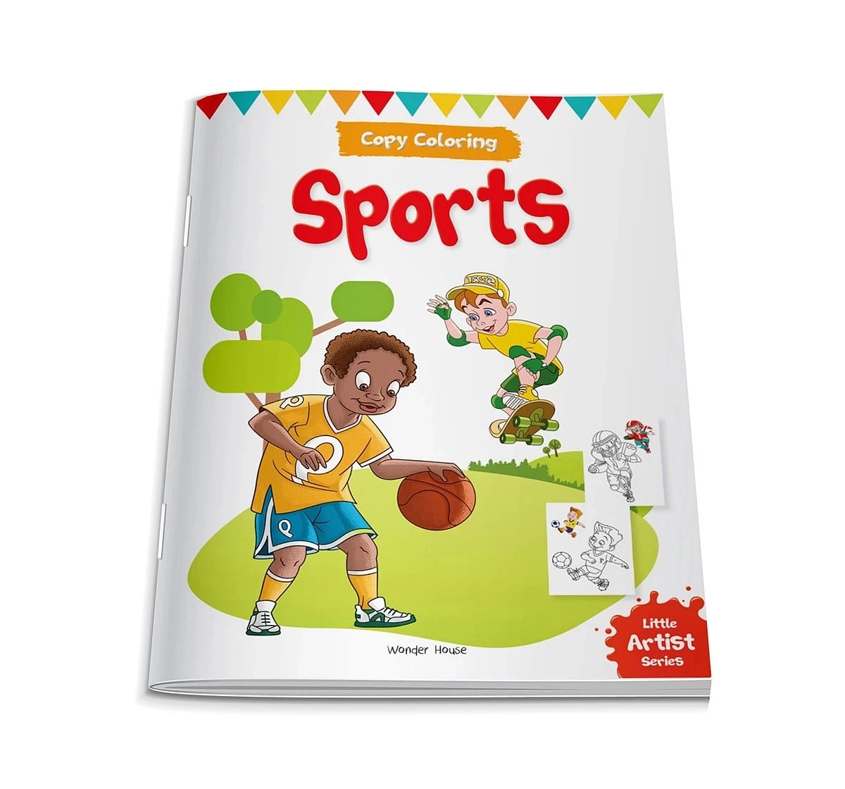 Wonder House Books Little Artist Series Sports Colour Books for kids 0M+, Multicolour