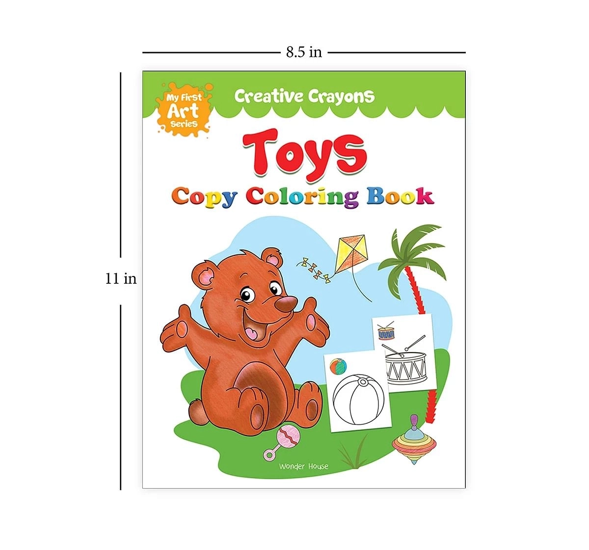 Wonder House Books Colouring Book of Toys Crayons Series for kids 0M+, Multicolour