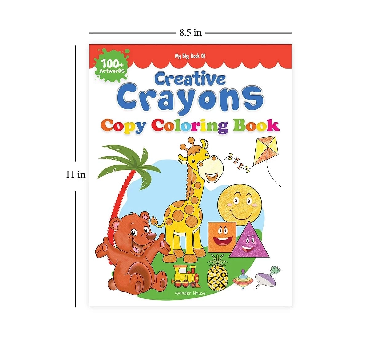 Wonder House Books My Big Book of Creative Crayons Colouring for kids 0M+, Multicolour