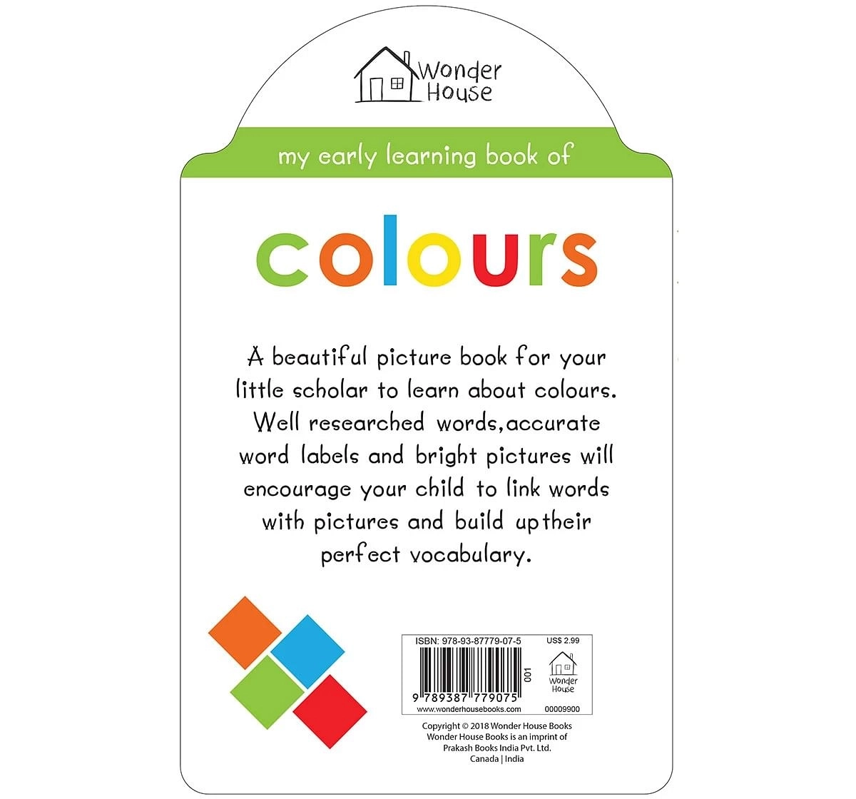 Wonder House Books My Early Learning Colours Book for kids 0M+, Multicolour