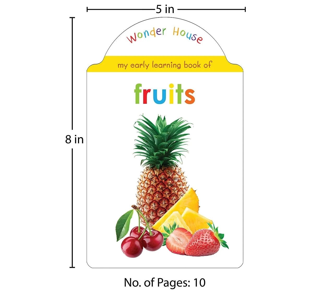 Wonder House Books My Early Learning Fruits and Shapes Book for kids 0M+, Multicolour