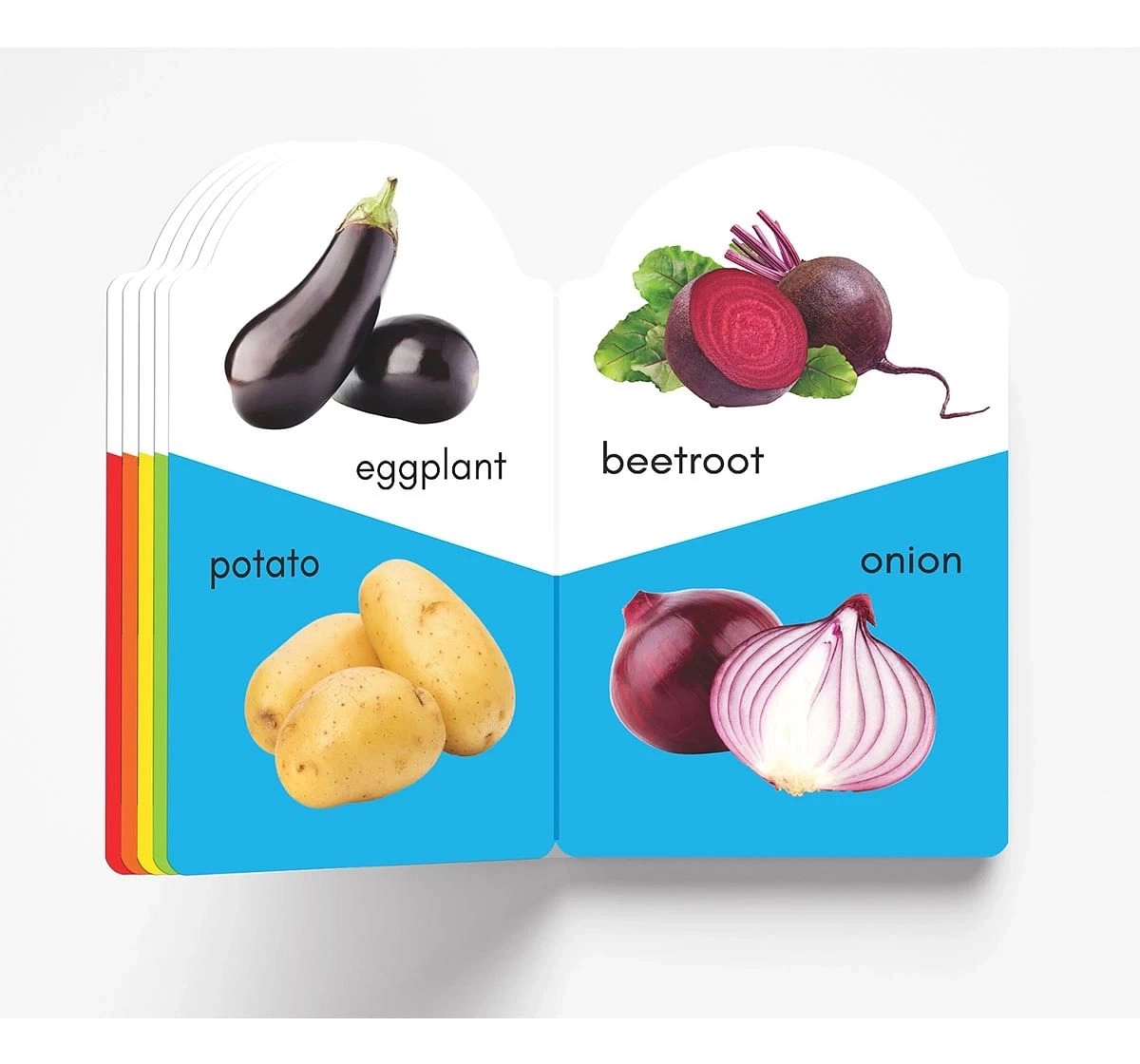 Wonder House Books My Early Learning Vegetables Book for kids 0M+, Multicolour
