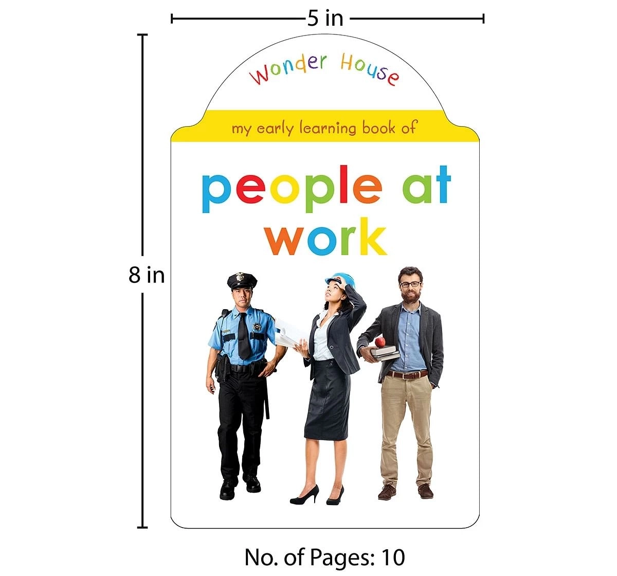 Wonder House Books My Early Learning People at Work Book for kids 0M+, Multicolour