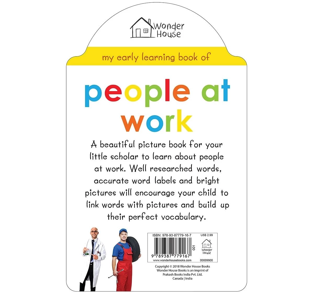 Wonder House Books My Early Learning People at Work Book for kids 0M+, Multicolour