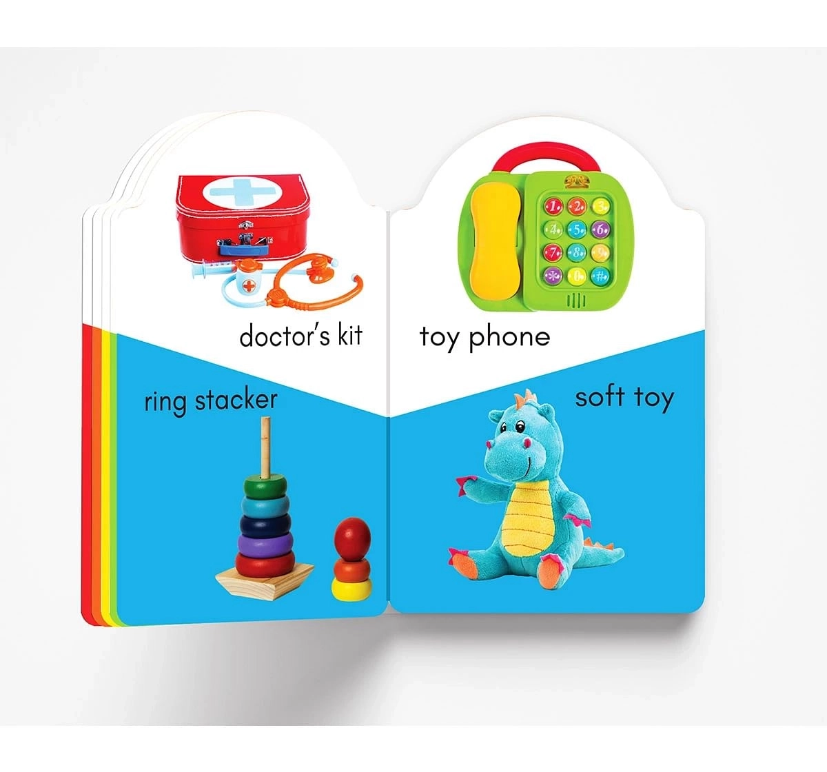 Wonder House Books My Early Learning Toys Book for kids 0M+, Multicolour