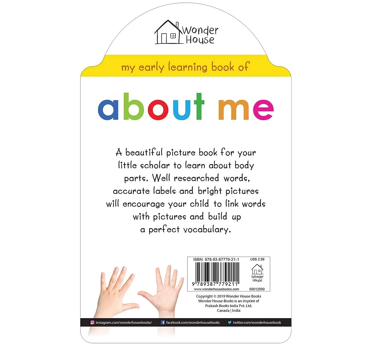 Wonder House Books My Early Learning About Me Book for kids 0M+, Multicolour