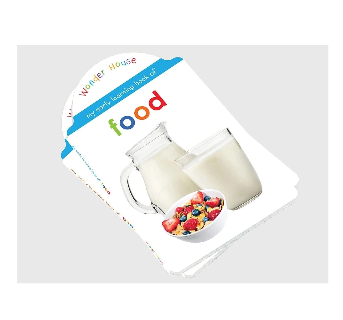 Wonder House Books My Early Learning Food Book for kids 0M+, Multicolour