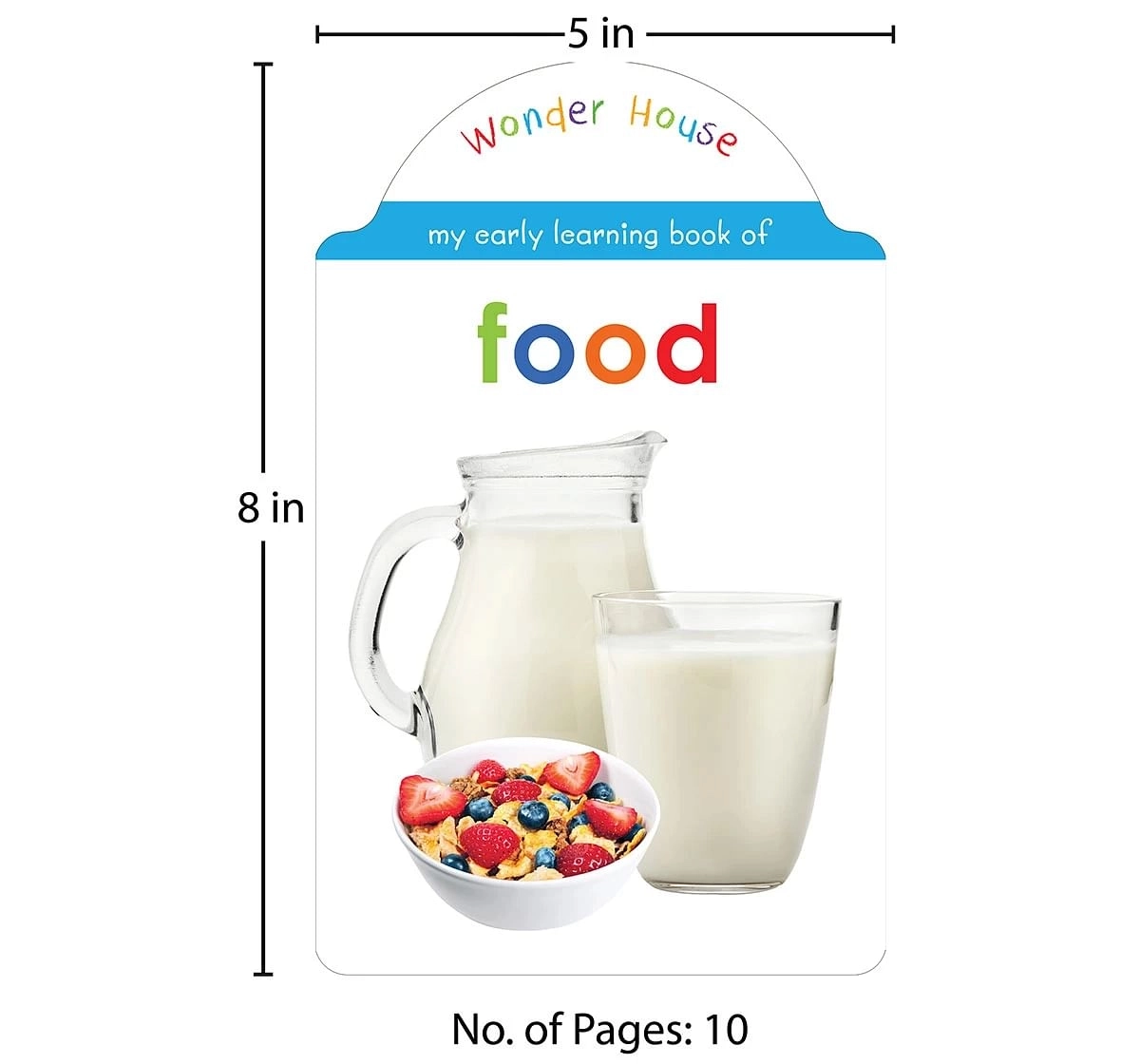 Wonder House Books My Early Learning Food Book for kids 0M+, Multicolour