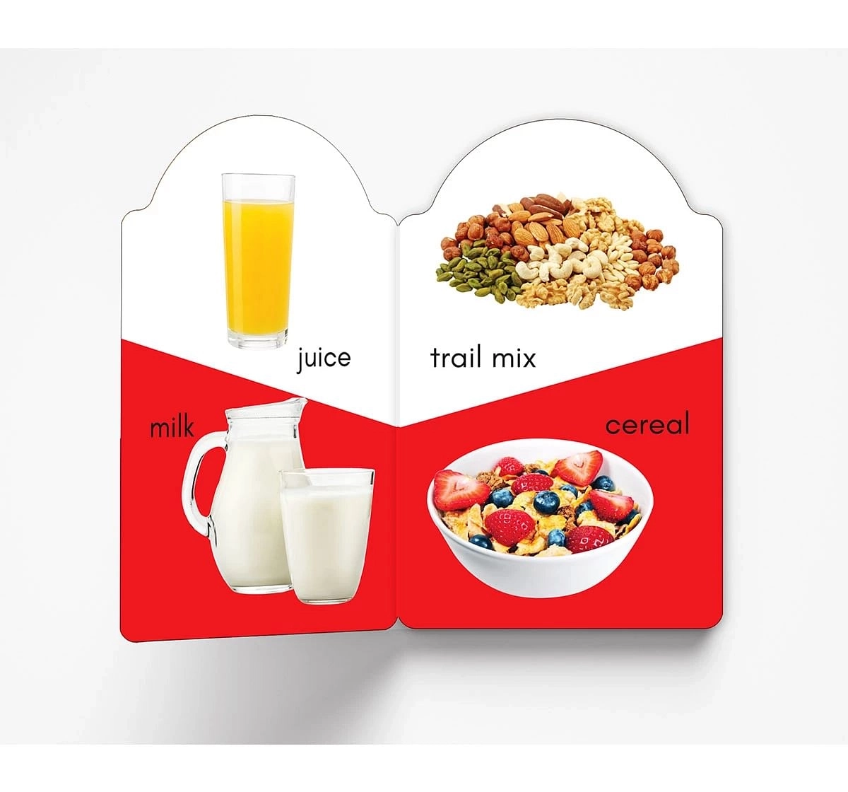 Wonder House Books My Early Learning Food Book for kids 0M+, Multicolour