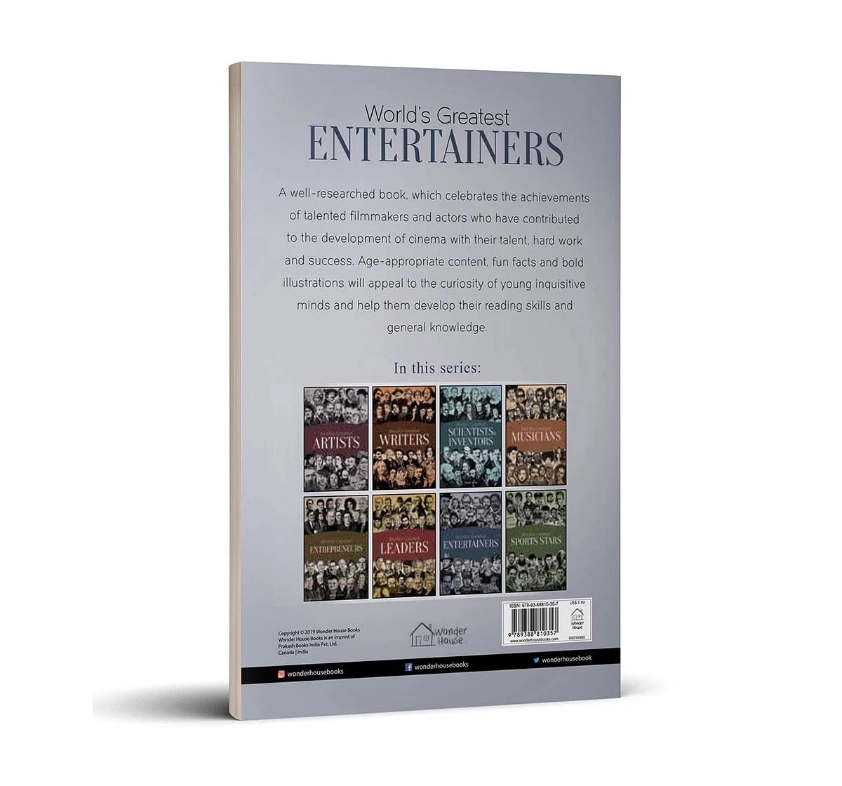 Wonder House Books Worlds Greatest Entertainers Biographies of Inspirational Personalities  Book for kids 8Y+, Multicolour