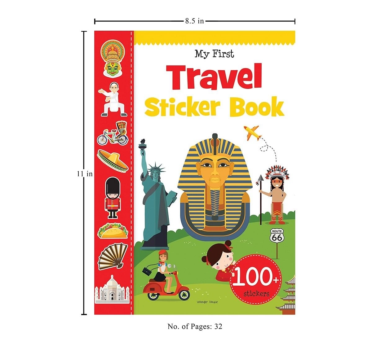Wonder House Books My First Travel Sticker Book Exciting Sticker Paperback  Multicolor 0M+