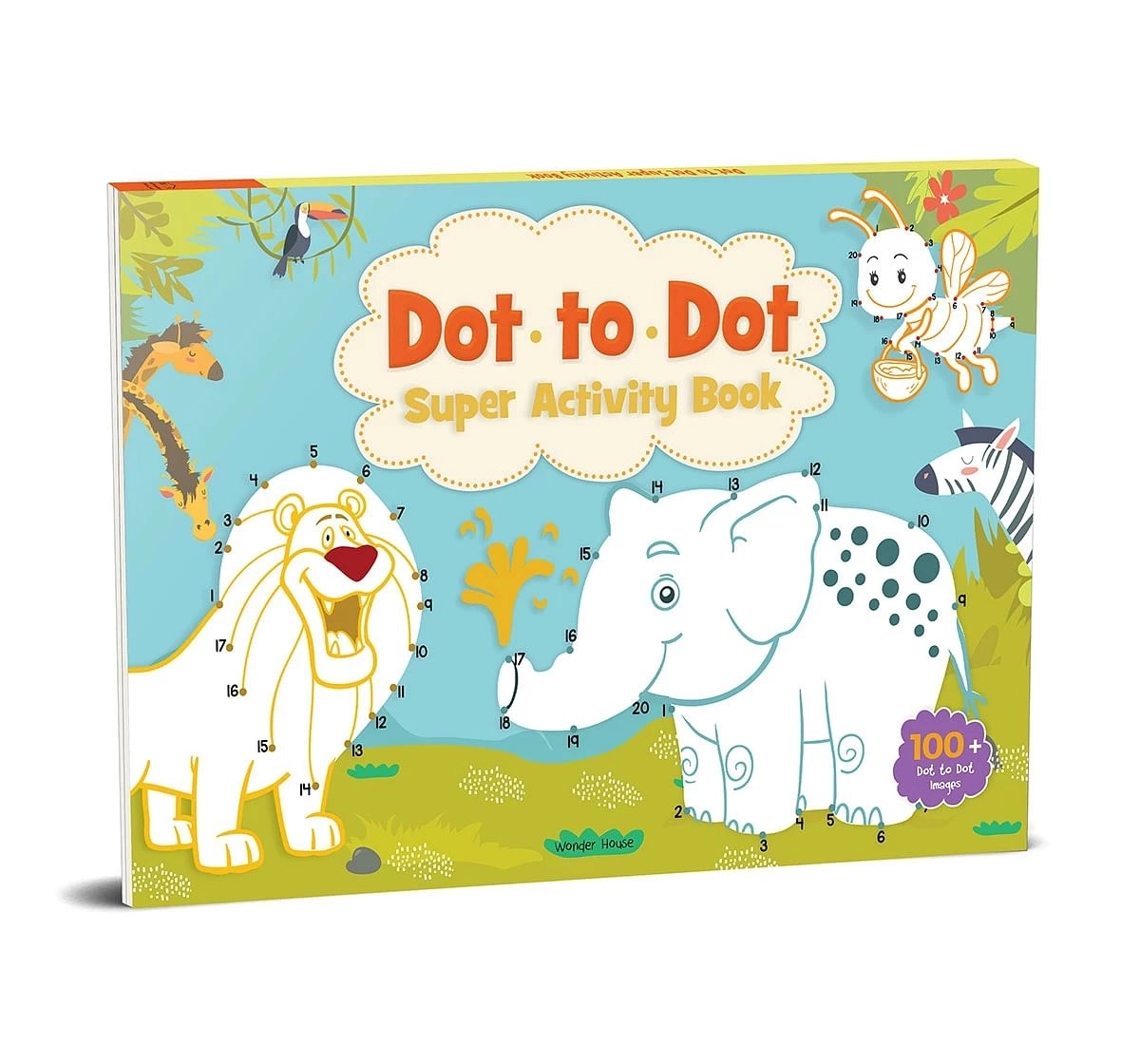 Wonder House Books Dot To Dot Super Activity Book For Children for kids 3Y+, Multicolour