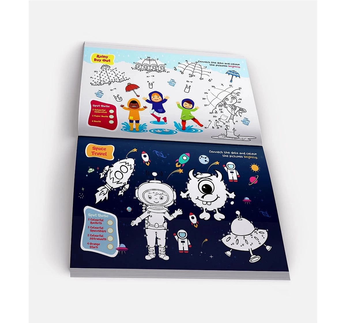 Wonder House Books Dot To Dot Super Activity Book For Children for kids 3Y+, Multicolour