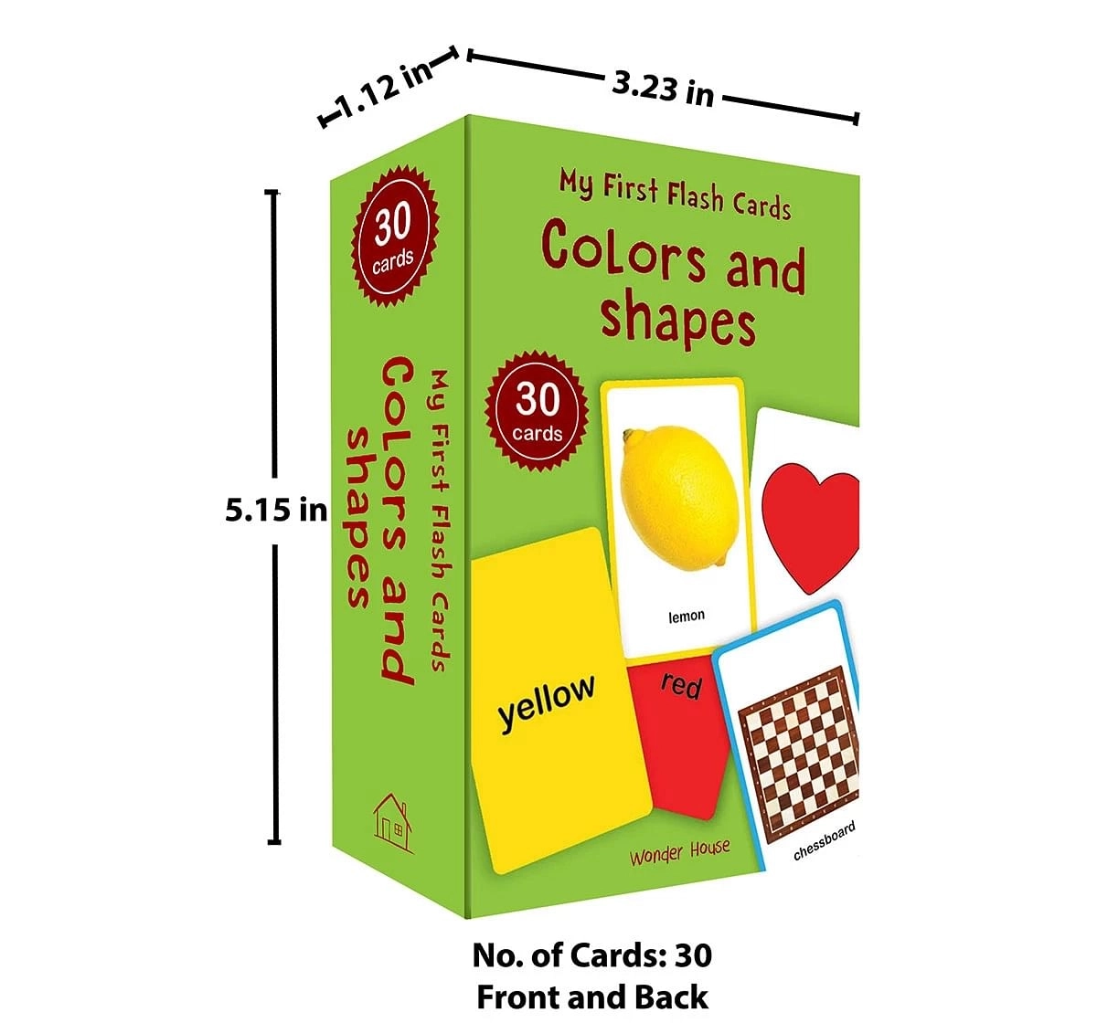 Wonder House Books My First Flash Cards Colors and Shapes 30 Early Learning Cards for kids 0M+, Multicolour