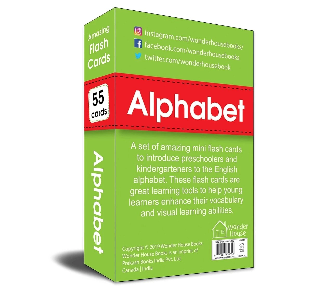 Wonder House Books Amazing Flash Cards of Alphabet for kids 0M+, Multicolour