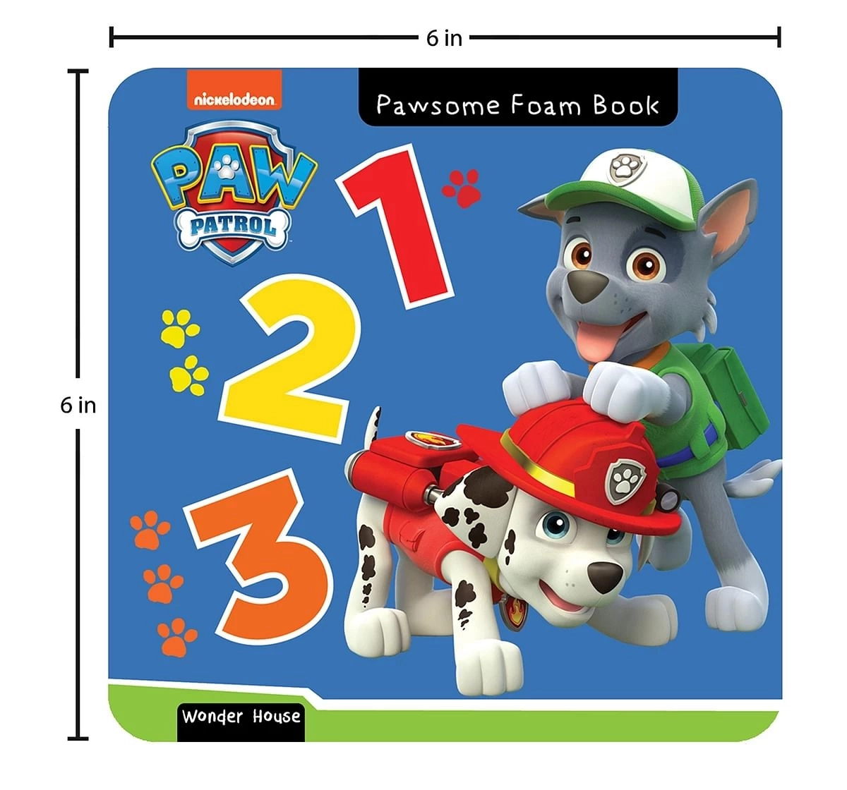 Wonder House Books Paw Patrol 123 Foam Book for kids 0M+, Multicolour