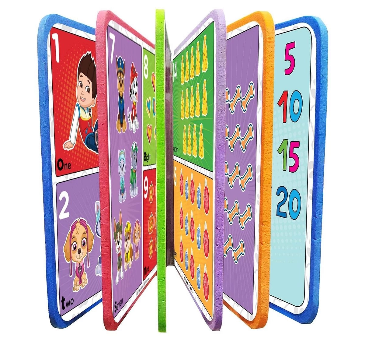 Wonder House Books Paw Patrol 123 Foam Book for kids 0M+, Multicolour