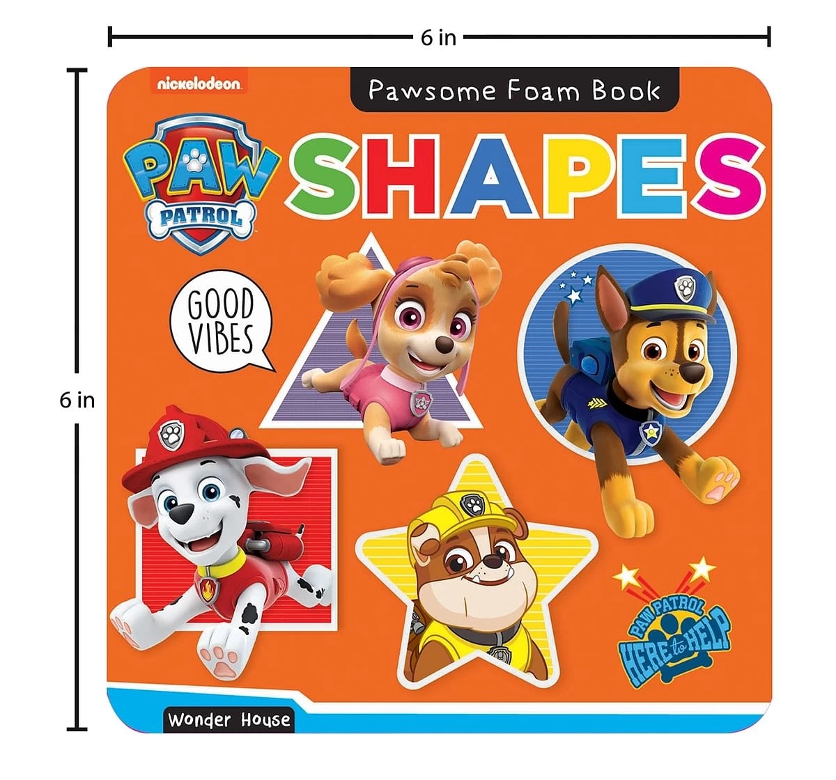 Wonder House Books Paw Patrol Shapes Foam Books for kids 0M+, Multicolour