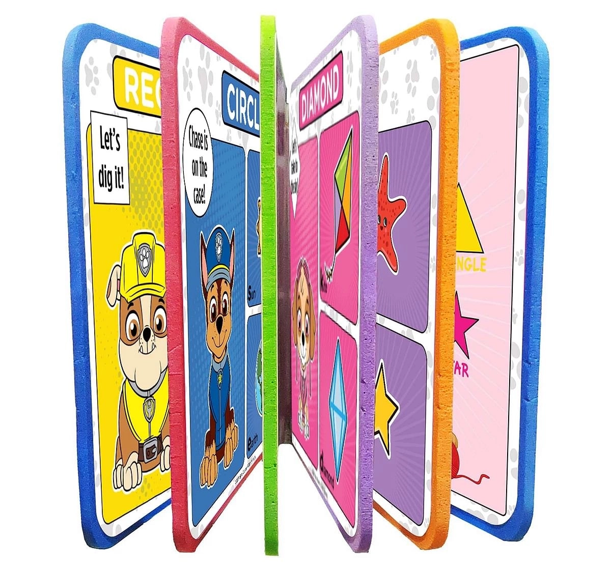 Wonder House Books Paw Patrol Shapes Foam Books for kids 0M+, Multicolour