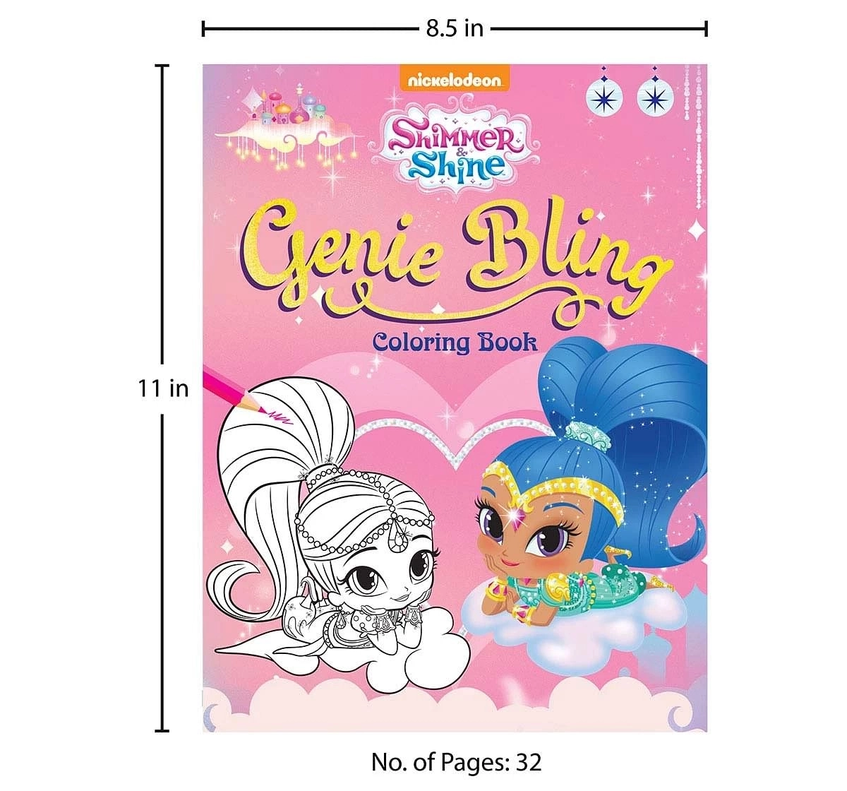 Wonder House Books Genie Bling Coloring Book for kids 3Y+, Multicolour