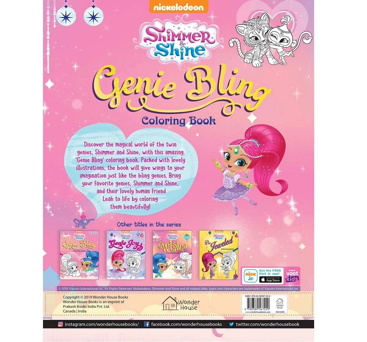 Wonder House Books Genie Bling Coloring Book for kids 3Y+, Multicolour