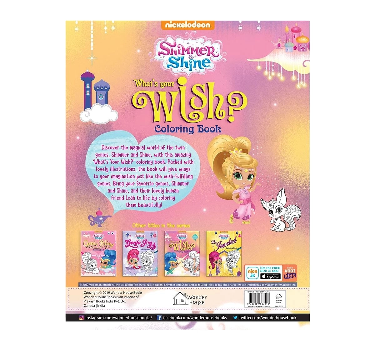Wonder House Books Whats Your Wish Coloring Book for kids 3Y+, Multicolour