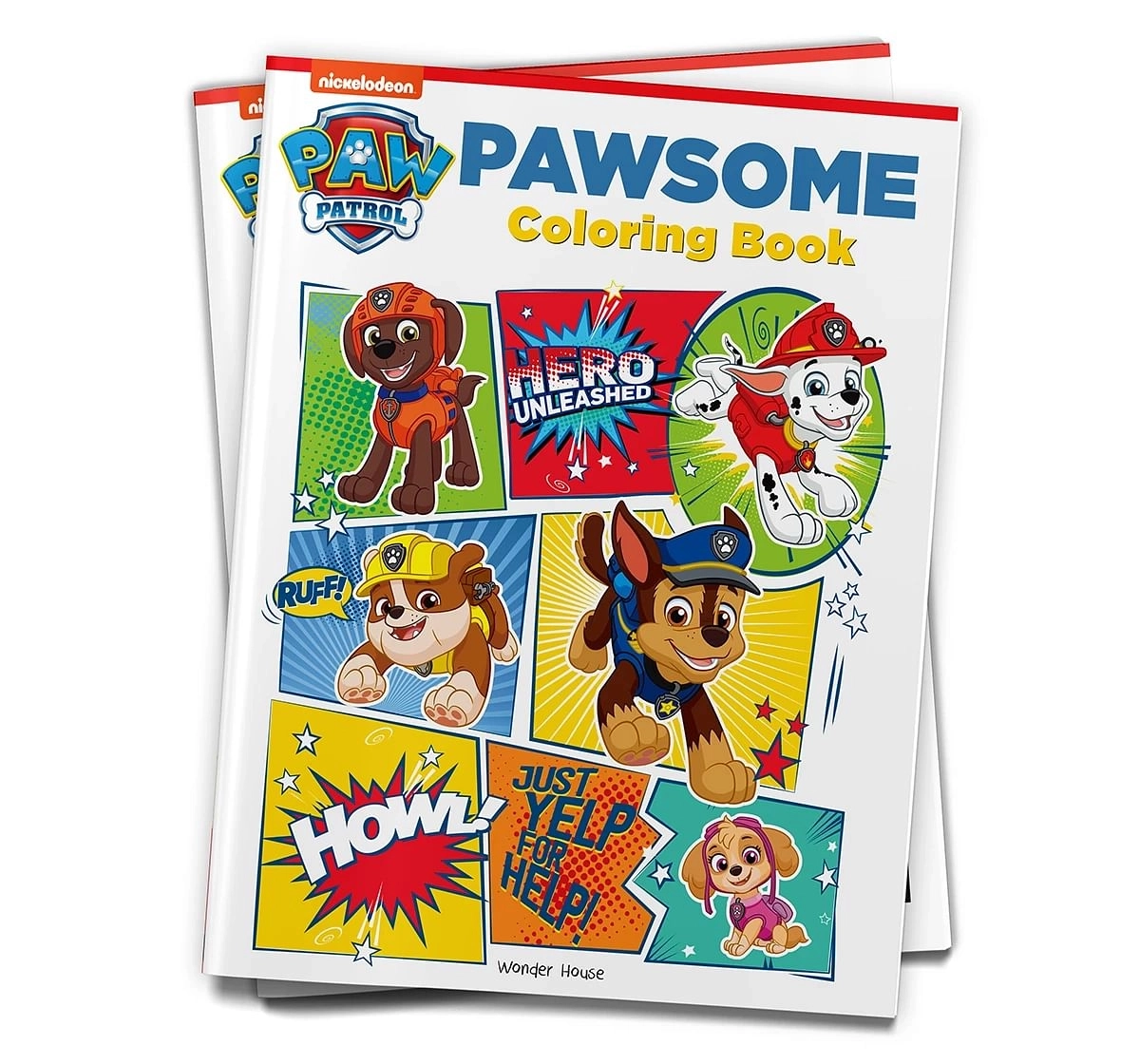 Wonder House Books Heroes Work Together Paw Patrol Coloring Book for kids 3Y+, Multicolour