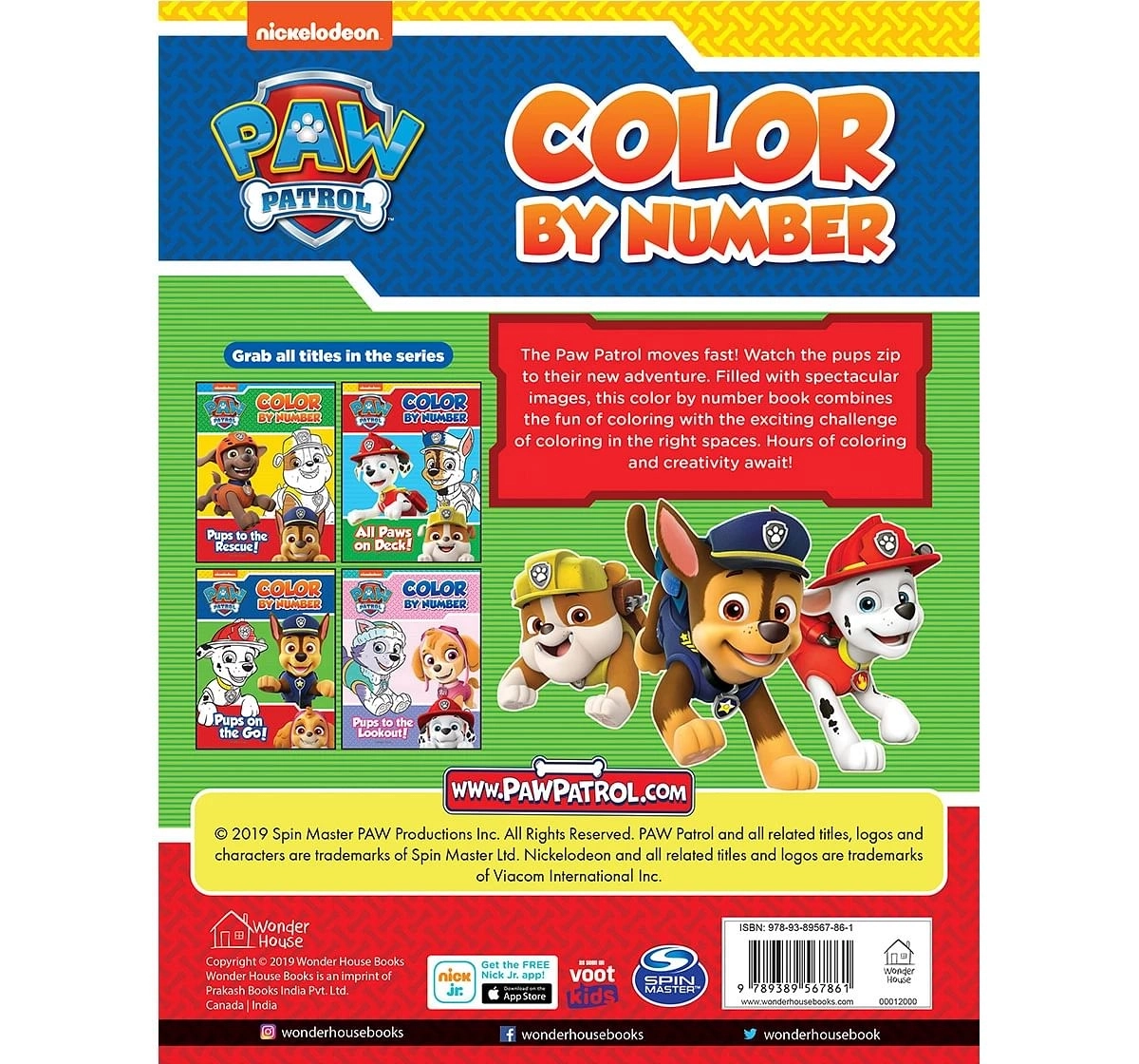 All Paws on Deck: Paw Patrol, Color By Number Activity Book