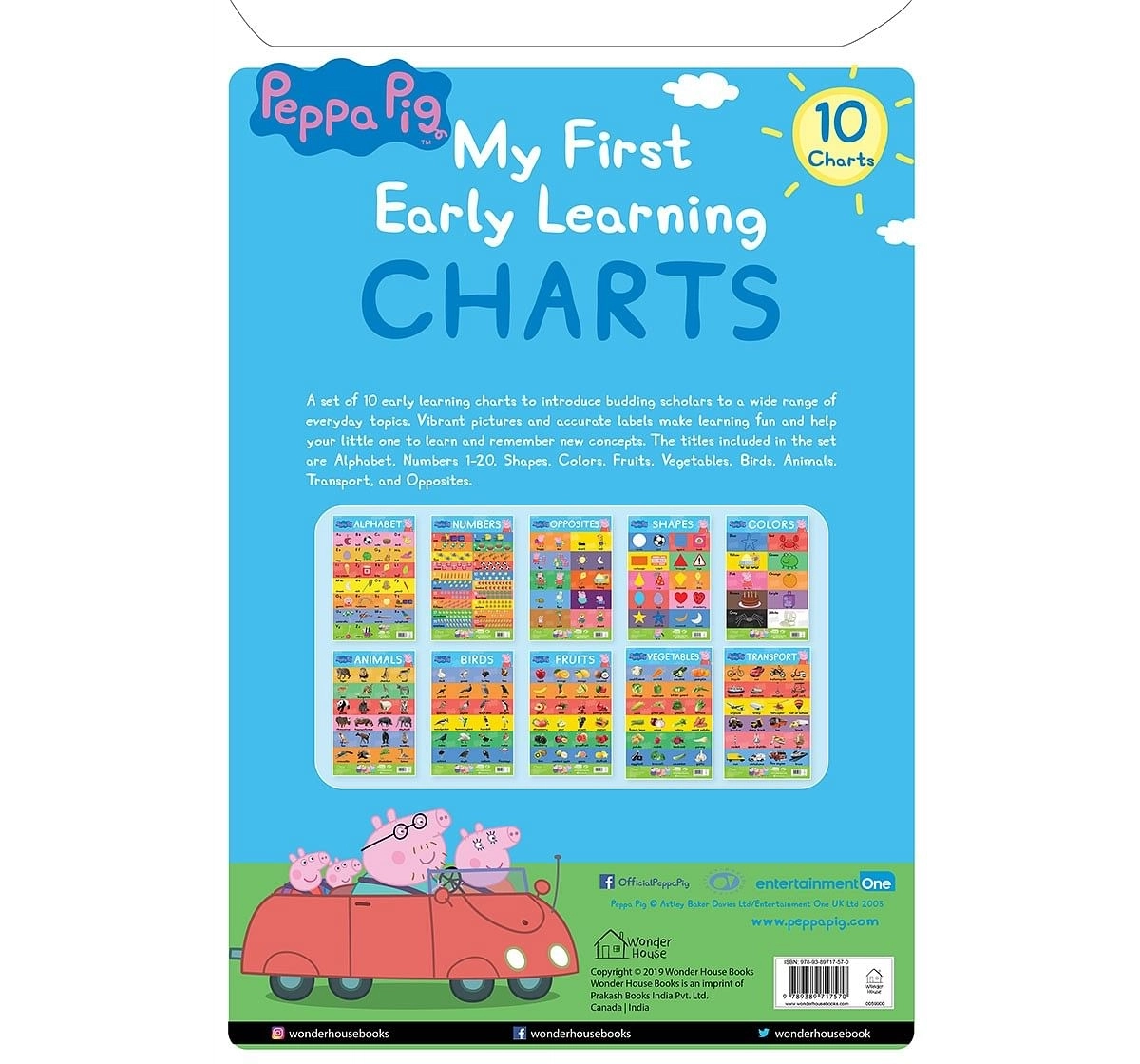 Wonder House Books Peppa Pig My First Early Learning Charts Paperback Multicolor 0M+