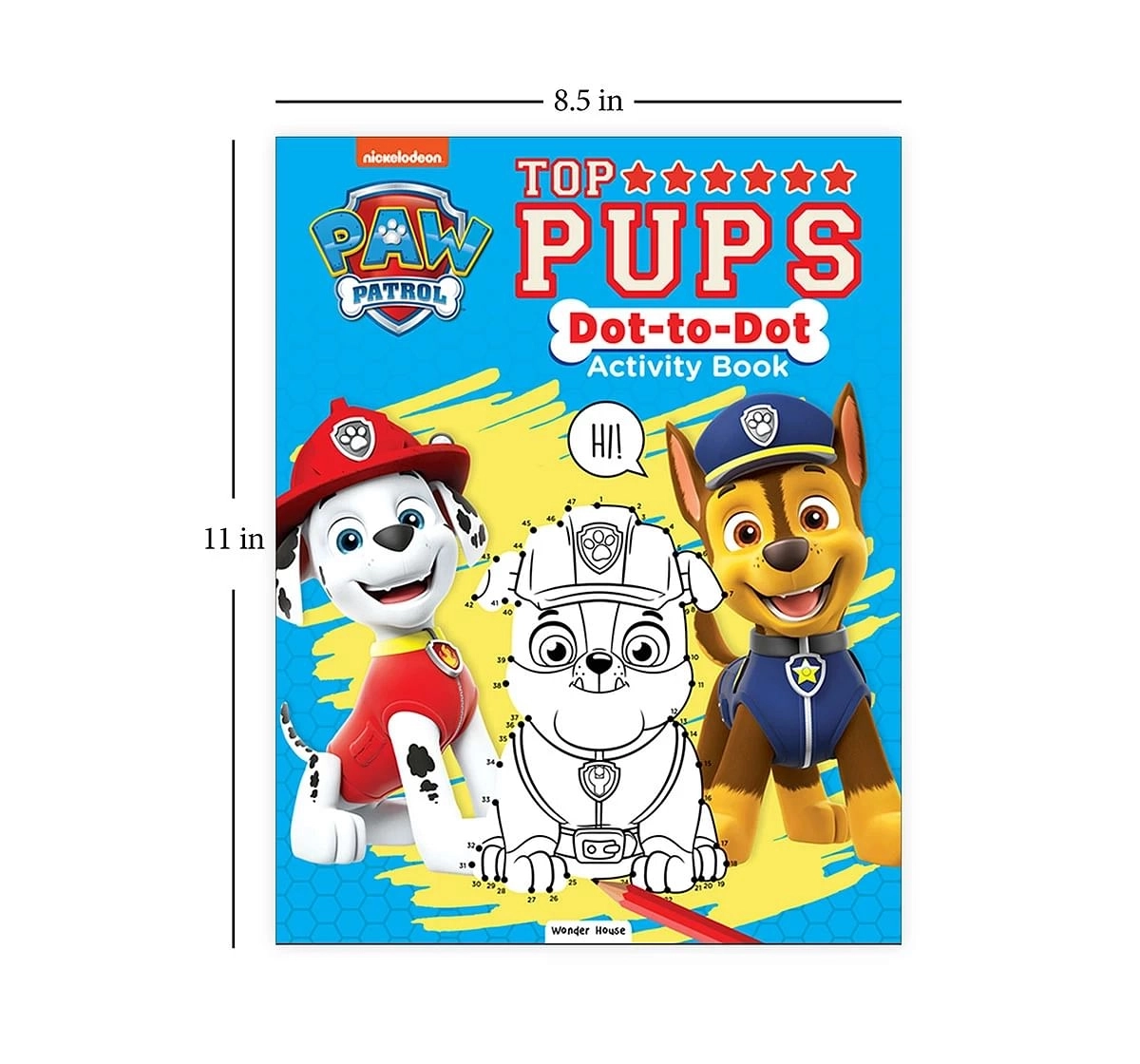 Wonder House Books Paw Patrol Top Pups Dot To Dot Activity Book for kids 3Y+, Multicolour