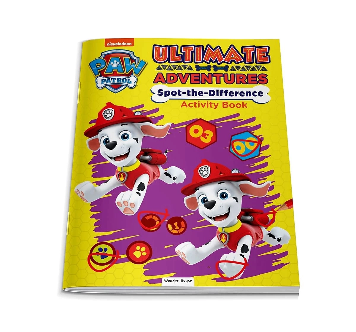 Wonder House Books Paw Patrol Ultimate Adventures Spot the Difference Activity Book for kids 3Y+, Multicolour