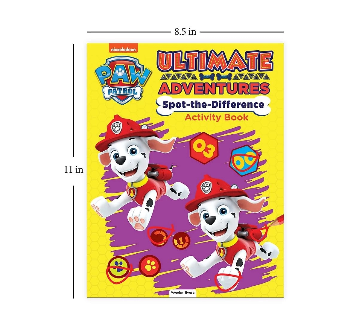 Wonder House Books Paw Patrol Ultimate Adventures Spot the Difference Activity Book for kids 3Y+, Multicolour