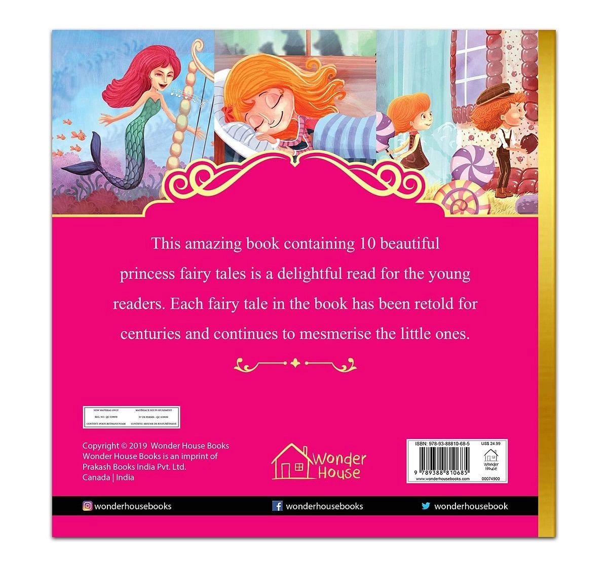 Wonder House Books Princess Fairy Tales Ten Traditional Hardcover Multicolor 3Y+