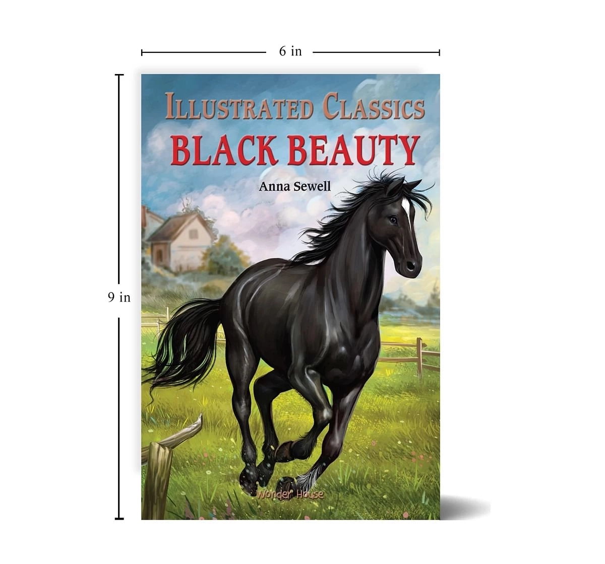 Wonder House Books Black Beauty Abridged Novels With Review Questions Hardback Book for kids 8Y+, Multicolour
