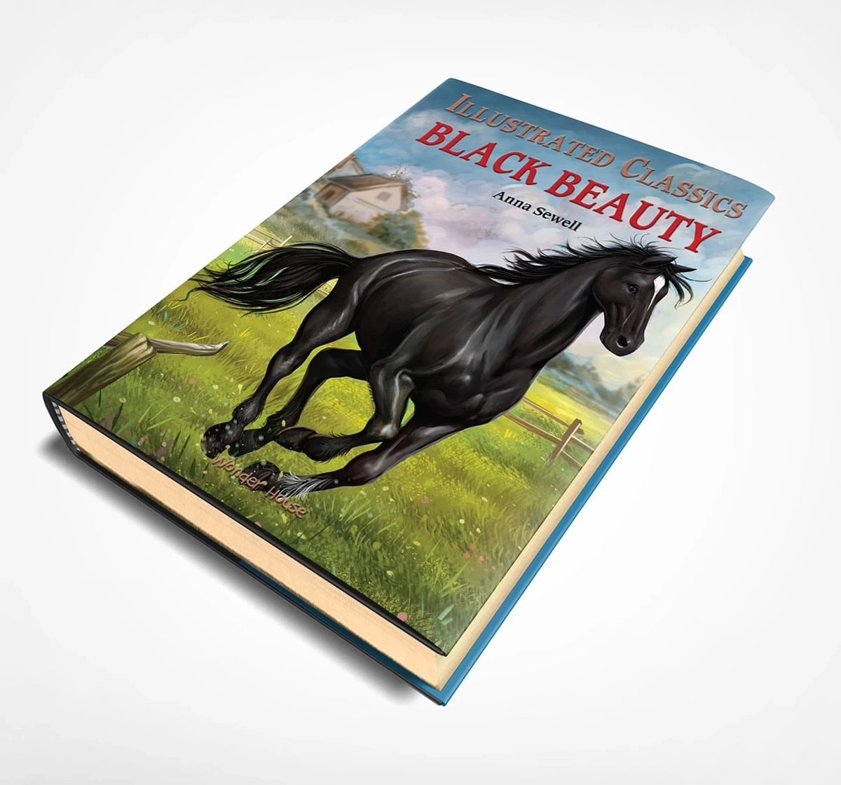 Wonder House Books Black Beauty Abridged Novels With Review Questions Hardback Book for kids 8Y+, Multicolour