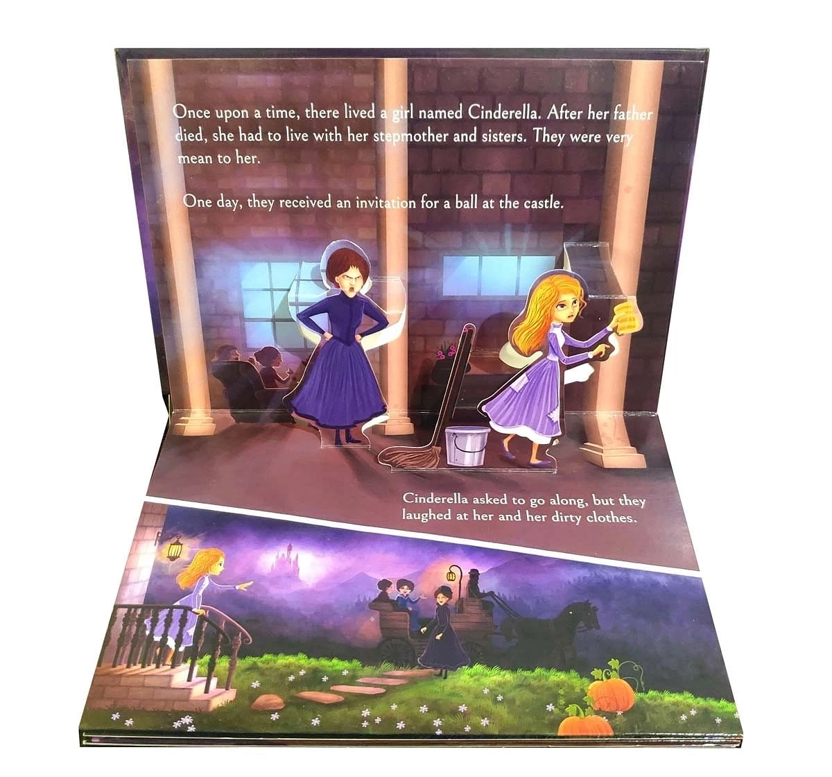 Wonder House Books My First Pop Up Fairy Tales Cinderella Book for kids 3Y+, Multicolour