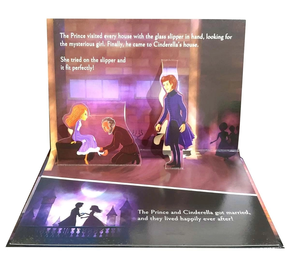 Wonder House Books My First Pop Up Fairy Tales Cinderella Book for kids 3Y+, Multicolour