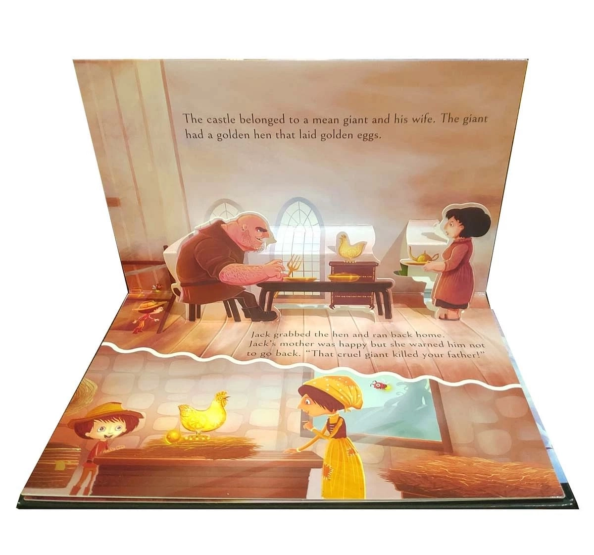 Wonder House Books My First Pop Up Fairy Tales Jack and the Beanstalk Book for kids 3Y+, Multicolour