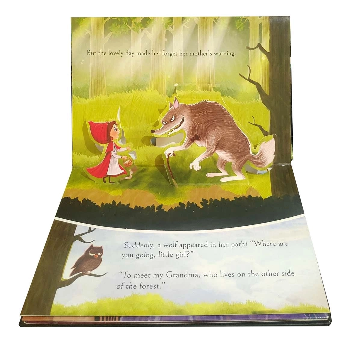 Wonder House Books My First Pop Up Fairy Tales Little Red Riding Hood Book for kids 3Y+, Multicolour