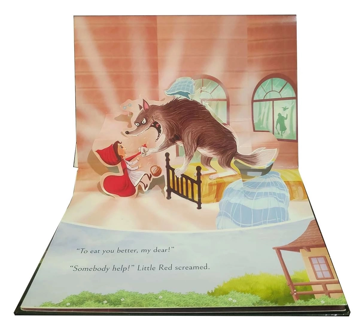 Wonder House Books My First Pop Up Fairy Tales Little Red Riding Hood Book for kids 3Y+, Multicolour