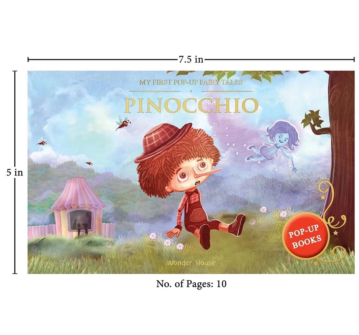 Wonder House Books My First Pop Up Fairy Tales Pinocchio Book for kids 3Y+, Multicolour
