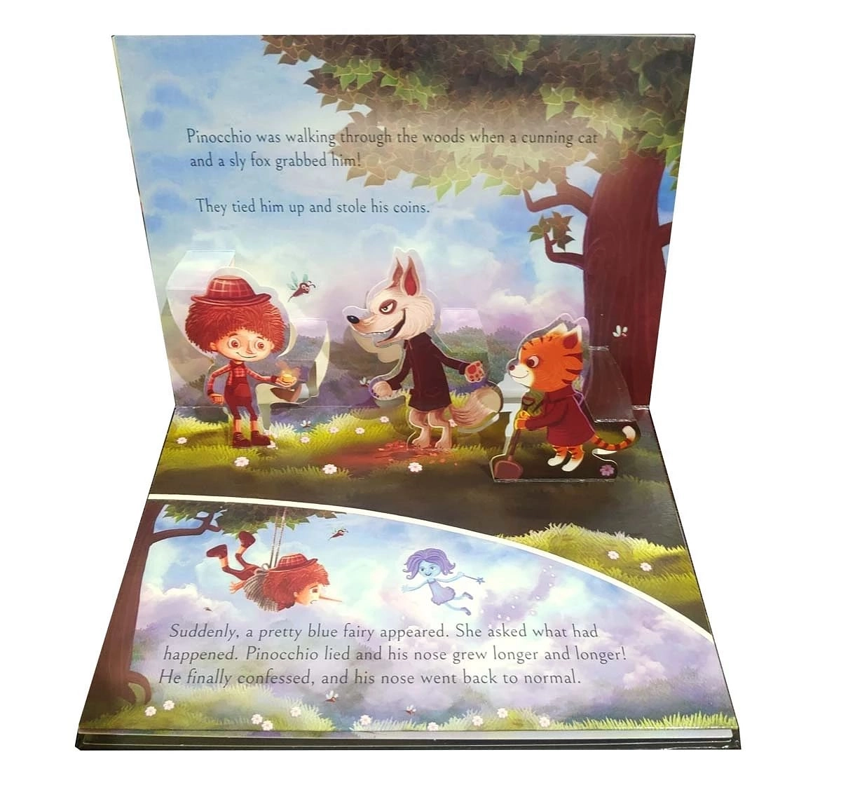 Wonder House Books My First Pop Up Fairy Tales Pinocchio Book for kids 3Y+, Multicolour