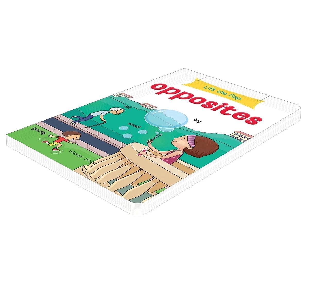 Wonder House Books Lift the Flap Opposites Early Learning Novelty Board Book for kids 0M+, Multicolour