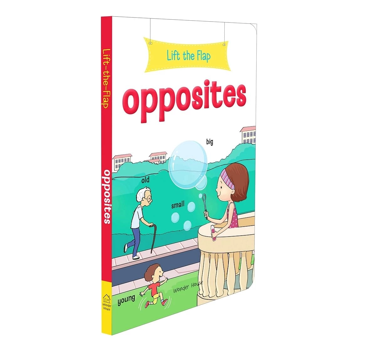 Wonder House Books Lift the Flap Opposites Early Learning Novelty Board Book for kids 0M+, Multicolour