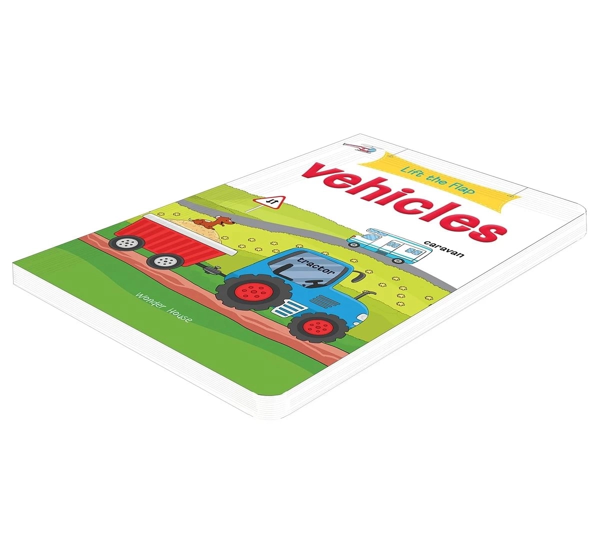 Wonder House Books Lift the Flap Vehicles Early Learning Novelty Board Book for kids 0M+, Multicolour